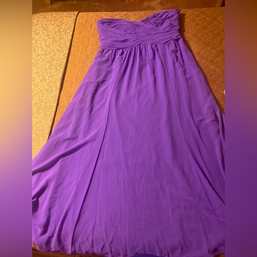 New w/Tag Ralph Lauren Maxi Chiffon Strapless Evening Gown